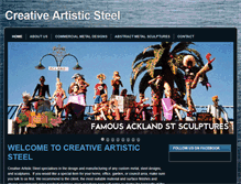 Tablet Screenshot of creativeartisticsteel.com.au